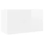Mueble con lavabo madera de ingeniería blanco brillo de vidaXL, Tocadores de baño - Ref: Foro24-3071645, Precio: 236,12 €, De...