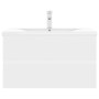 Mueble con lavabo madera de ingeniería blanco by vidaXL, bathroom vanities - Ref: Foro24-3071639, Price: 236,01 €, Discount: %