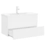 Mueble con lavabo madera de ingeniería blanco by vidaXL, bathroom vanities - Ref: Foro24-3071639, Price: 218,54 €, Discount: %