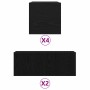Gabinete de TV 6 pcs Negro 160 x 30 x 30 cm