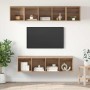 Conjunto de mueble de TV 4 pcs Roble artisan 37 x 37 x 142.5 cm