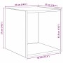 Conjunto de mueble de TV 4 pcs Roble artisan 37 x 37 x 142.5 cm