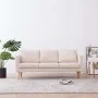 Cream-colored 3-seater fabric sofa by vidaXL, Sofas - Ref: Foro24-281352, Price: 338,07 €, Discount: %