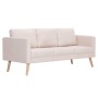 Cream-colored 3-seater fabric sofa by vidaXL, Sofas - Ref: Foro24-281352, Price: 369,51 €, Discount: %