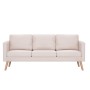 Cream-colored 3-seater fabric sofa by vidaXL, Sofas - Ref: Foro24-281352, Price: 369,51 €, Discount: %