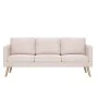 Cream-colored 3-seater fabric sofa by vidaXL, Sofas - Ref: Foro24-281352, Price: 338,07 €, Discount: %
