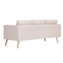 Cream-colored 3-seater fabric sofa by vidaXL, Sofas - Ref: Foro24-281352, Price: 369,51 €, Discount: %
