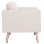 Cream-colored 3-seater fabric sofa by vidaXL, Sofas - Ref: Foro24-281352, Price: 369,51 €, Discount: %