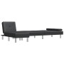 L-shaped sofa bed black synthetic leather 255x140x70 cm by vidaXL, Sofas - Ref: Foro24-3157265, Price: 461,11 €, Discount: %