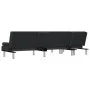 L-förmiges Schlafsofa aus schwarzem Kunstleder, 255 x 140 x 70 cm von vidaXL, Sofas - Ref: Foro24-3157265, Preis: 465,03 €, R...