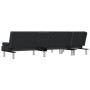 L-shaped sofa bed black synthetic leather 255x140x70 cm by vidaXL, Sofas - Ref: Foro24-3157265, Price: 461,11 €, Discount: %
