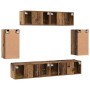 Conjunto de Muebles para TV 6 pcs Madera vieja 80 x 30 x 30 cm