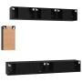 Conjunto de mueble de TV 6 pcs Roble negro 100 x 30 x 30 cm