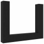 Gabinete de TV 6 pcs Negro 80 x 30 x 30 cm Madera contrachapada