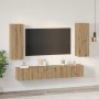 Conjunto de mueble de TV 4 pcs Roble artisan 30.5 x 30 x 90 cm