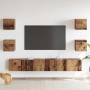 Gabinete de TV 6 pcs Marrón 200 x 30 x 30 cm