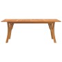 Mesa de jardín madera maciza de acacia 200x90x75 cm