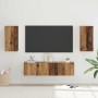 Conjunto de mueble de TV 4 pcs Madera vieja 30.5 x 30 x 60 cm