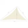 Cream HDPE sail awning 160 g/m² 3x4x5 m by vidaXL, Umbrellas - Ref: Foro24-311201, Price: 23,58 €, Discount: %