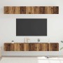 Conjunto de mueble de TV 6 pcs Madera vieja 80 x 30 x 30 cm