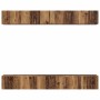 Conjunto de mueble de TV 6 pcs Madera vieja 80 x 30 x 30 cm