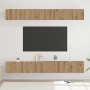 Conjunto de mueble de TV 6 pcs Roble artisan 80 x 30 x 30 cm