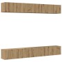 Conjunto de mueble de TV 6 pcs Roble artisan 80 x 30 x 30 cm