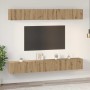 Conjunto de mueble de TV 6 pcs Roble artisan 80 x 30 x 30 cm