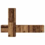 Conjunto de mueble de TV 5 pcs Madera vieja 181 x 30 x 120 cm