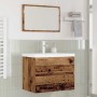 Juego de muebles de baño 3 pcs Madera vieja 60 x 38.5 x 45 cm