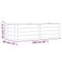 Jardinera arriate madera maciza acacia 160x60x44 cm en Maceteros y jardineras | Comprar online en Foro24