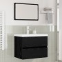 Juego de muebles de baño 3 pcs Roble artisan 60 x 38.5 x 45 cm