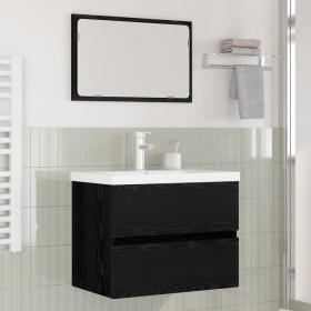 Juego de muebles de baño 3 pcs Roble artisan 60 x 38.5 x 45 cm