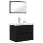 Juego de muebles de baño 3 pcs Roble artisan 60 x 38.5 x 45 cm