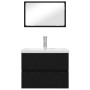 Juego de muebles de baño 3 pcs Roble artisan 60 x 38.5 x 45 cm