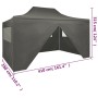Professionelles Faltzelt 4 Wände anthrazitgrauer Stahl 3x4 m von vidaXL, Zelte und Pavillons - Ref: Foro24-48897, Preis: 186,...