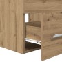 Juego de muebles de baño 2 pcs Roble negro 41 x 38.5 x 48 cm