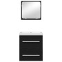 Juego de muebles de baño 2 pcs Roble artisan 41 x 38.5 x 48 cm