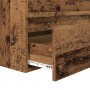 Juego de muebles de baño 3 pcs Madera vieja y blanca Mediano