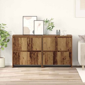 Tableros Lateral 2 pcs Madera vieja 70 x 41 x 75 cm