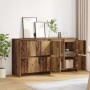 Tableros Lateral 2 pcs Madera vieja 70 x 41 x 75 cm
