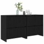 Tableros Lateral 2 pcs Roble negro 70 x 41 x 75 cm