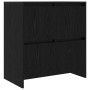 Tableros Lateral 2 pcs Roble negro 70 x 41 x 75 cm
