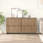 Tableros Lateral 2 pcs Roble artisan 70 x 41 x 75 cm