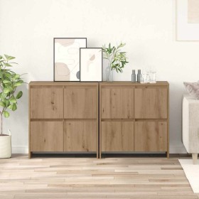 Tableros Lateral 2 pcs Roble artisan 70 x 41 x 75 cm