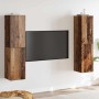 Conjunto de Muebles para Televisión 4 pcs Madera vieja
