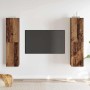 Conjunto de Muebles para Televisión 4 pcs Madera vieja
