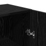 Conjunto de Muebles para Televisión 4 pcs Roble negro