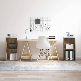 Conjunto de mueble de TV 2 pcs Roble artesanal