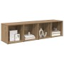 Conjunto de mueble de TV 2 pcs Roble artesanal
